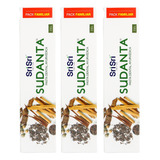 Pasta Dental Sudanta Ayurveda - 200ml Sri Sri - 3 Unidades