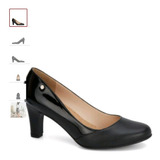Zapato Dama Confort Altura 7cm Piel Negro 265-8964 Andrea