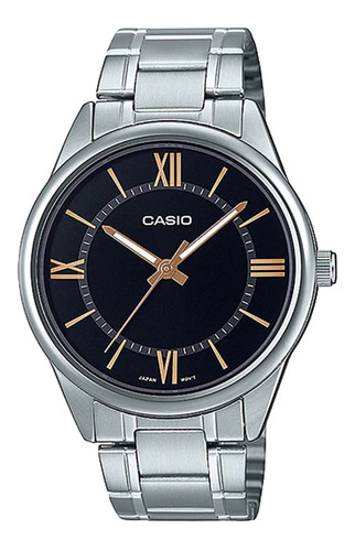 Reloj Casio Mtp-v005d-1b5, Analogo, Acero Resistente Al Agua