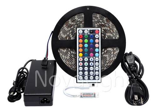 Kit Completo 5mt - Tira 300 Led 5050 Rgb Multicolor - Exteriores 12v Alta Calidad Todo Incluido