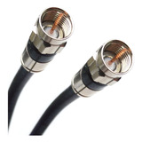 Cable Coaxial Digital Rg6 De 150 Pies, Color Negro, Con Reve