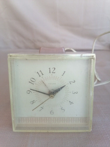 Reloj De Mesa Despertador Antiguo Sears Vintage Eléctrico