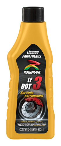 Liquido De Frenos Lf3 Dot 3 350ml Roshfrans