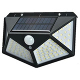 Lampara Solar 100 Led Recargable  Luz Sensor Movimiento