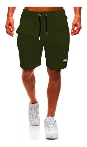 Short Bermuda Deportivo De Hombre Gimnasio Corto Jogging G6 