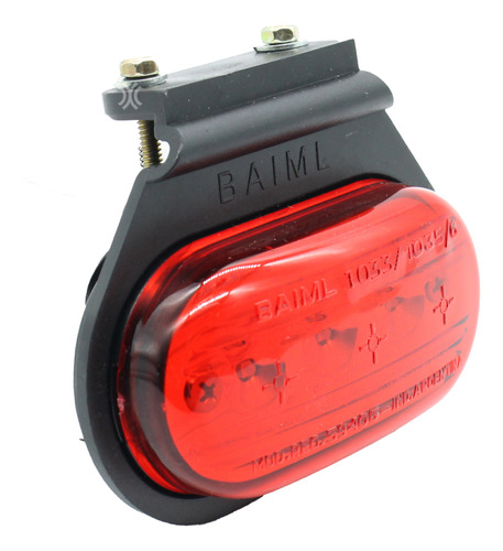 Faro Electronico Flexible Bivoltaje Oval 3 Leds Rojo Baiml