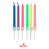 Velas De Llama De Color 6un 6cm