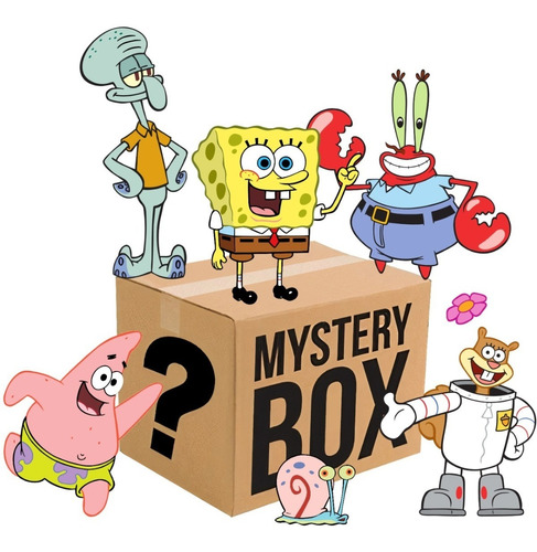 Bob Esponja Mystery Box + $700 Pesos De Contenido! 