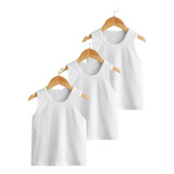 3pack Camiseta Ramoncito Blanca Para Niño De 1 A 18 Años. 