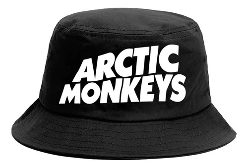 Gorro Bucket Hat Arctic Monkeys Logo Estampado