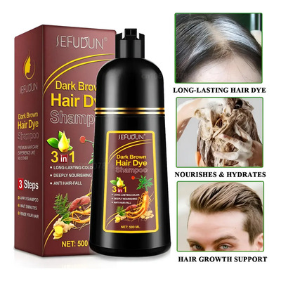 2 Shampoo Dark Brown Hair Matizador Cabello Teñido Brillo | Meses sin interés