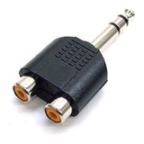 Ficha Adaptador Plug Stereo 6.5 A 2 Jack Rca Conector 