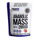 Suplemento Em Pó Profit Laboratórios  Anabolic Mass 28500 Proteínas Anabolic Mass 28500 Sabor  Morango Em Sachê De 3kg