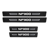 4 Stickers Protección Estribos Nissan Np 300 Fibra Carbono