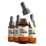 Suplemento Curcuma Gotas 95% Curcuminóides 4 Potes De 30 Ml