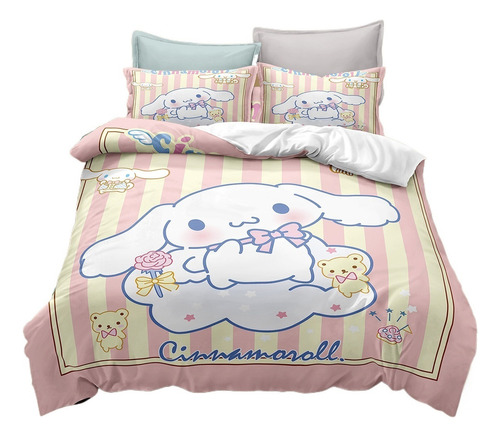 Conjunto De Cama King Size 3d H Cinnamoroll [u]