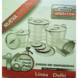 Juego Ollas  Stock Pot Vaporeras 