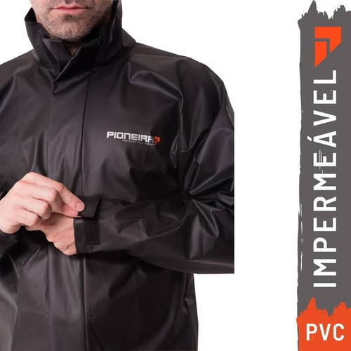 Capa De Chuva Moto Impermeável Pioneira Combate Storm Pvc