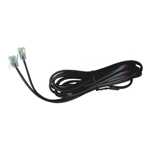 5 Cables Armados Rj11 2 Metros 6p4c Negros Macho Macho