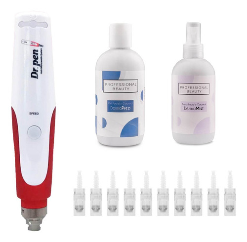 Kit Dr Pen N2 Inalámbrico + Pre Y Post Treatment + 10 Agujas