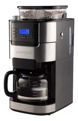 Cafetera De Fiiltro Smartlife Con Molinillo  Sl-cmdg1025