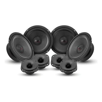 4 Medios Y 4 Tweeters Open Show Db Drive Wdx7-6.5-4mtw 2500w Negro | Meses sin interés