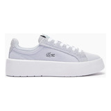 Tenis Lacoste Carnaby Platform Lite Azul Claro Mujer B