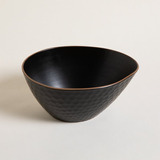 Ensaladera De Ceramica Black Panal 25x12 Cm Mundotoys