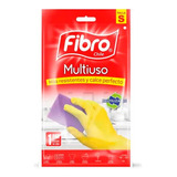 Guante Multiuso Amarillo Talla S Fibro