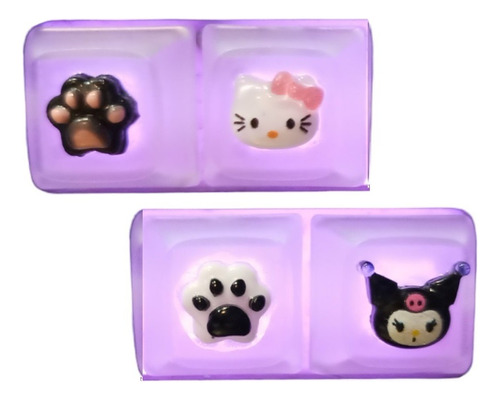 Keycap Kitty 4pzas Gatito Kawaii Garra Teclado Mecanico