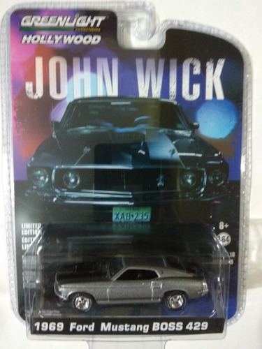Greenlight 1969 Ford Mustang Boss 429 John Wick Hollywoo Gl5