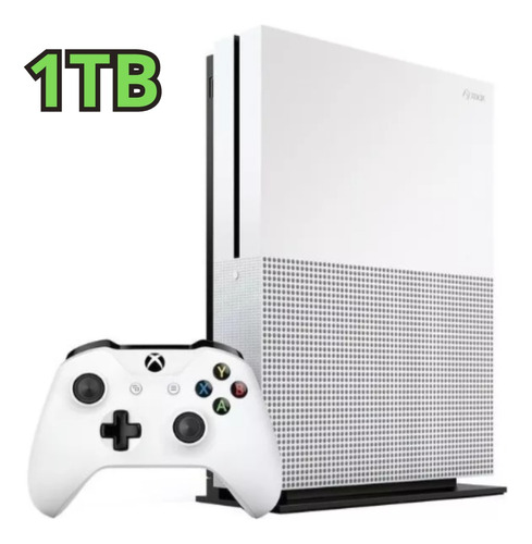 Microsoft Xbox One S 1tb Standard 4k + 01 Jogo De Brinde