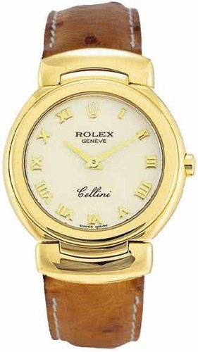 Correa Para Reloj Rolex Cellini Avestruz 19mm Vintage N O S