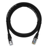 Patch Cord Blindado Cat5e Preto 3 Metros Utp Lan