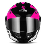 Capacete Para Criança Infantil Etceter Kids Tamanho 54 Cor Rosa