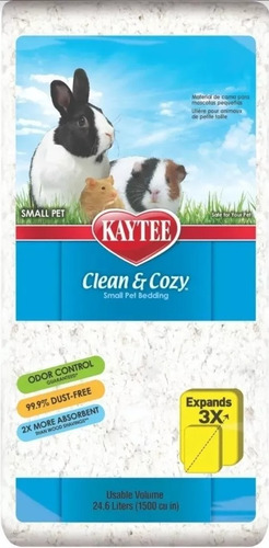 Kaytee Clean&cozy Sustrato Para Cama Mascota Pequeña 24.6 L