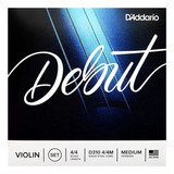 Encordado Violin Daddario Debut D310 4/4 Tension Media
