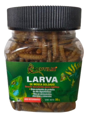 Premios O Snacks Para Reptiles Larva De Mosca Soldado 30grs