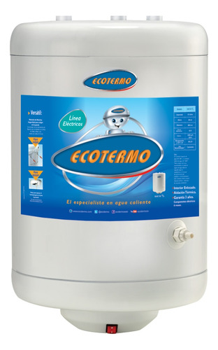 Termotanque Electrico 53 Litros Superior Ecotermo P