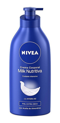 Nivea Body Milk Nutritiva 625ml - mL a $70