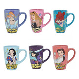 Taza De Ceramica Coleccionable Disney Princesas Y Villanas 