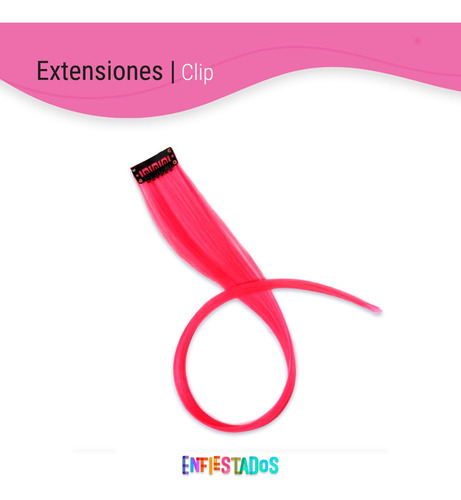 Extensiones Clip Pelo Cabello Mechones Sinteticos Colores 