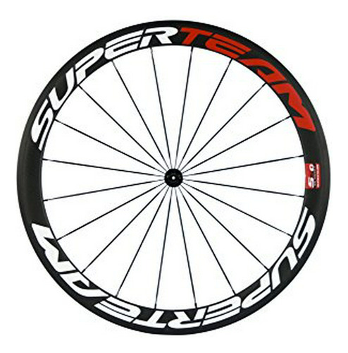 Rueda Delantera Carbono 700c Clincher 23mm Ancho Superteam 5