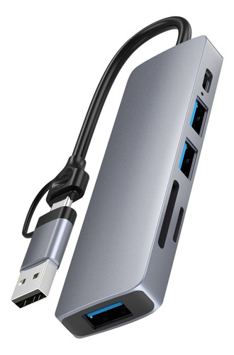 Hub Adaptador Usb C Type C/usb 5 En 1 Mac Accesorio Notebook