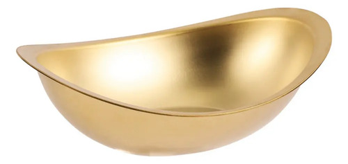 Ensaladera Tazon Acero Inoxidable Dorado Forma Lingote