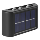 Lámpara Solar De Pared Exterior Inalámbrica De 6 Led Ip65 A