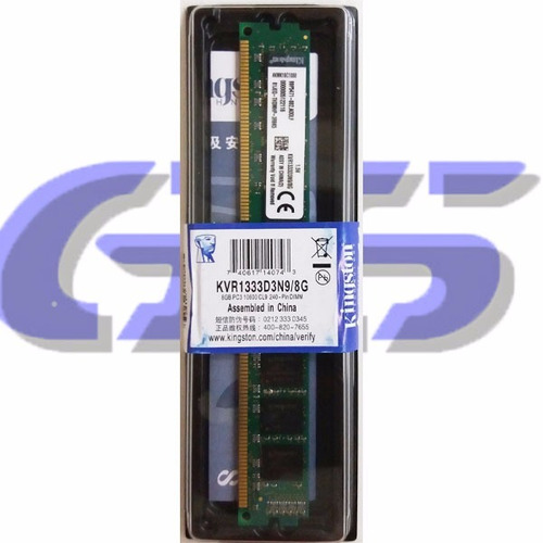 Memória Kingston Ddr3 1333mhz N9 - 8gb Lacrada De Fábrica