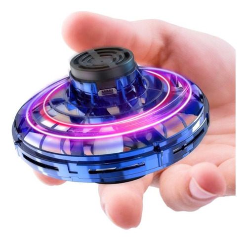 Spinner Voador Led Mini Drone Brinquedo Fidget Boomerang