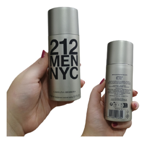 Deodorant Natural Spray 212 Men Nyc 150ml Masculino - Original - Promoção 