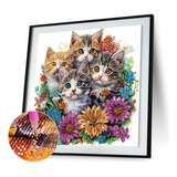 Pintura Con Forma Especial De Diamante Con Forma De Gato